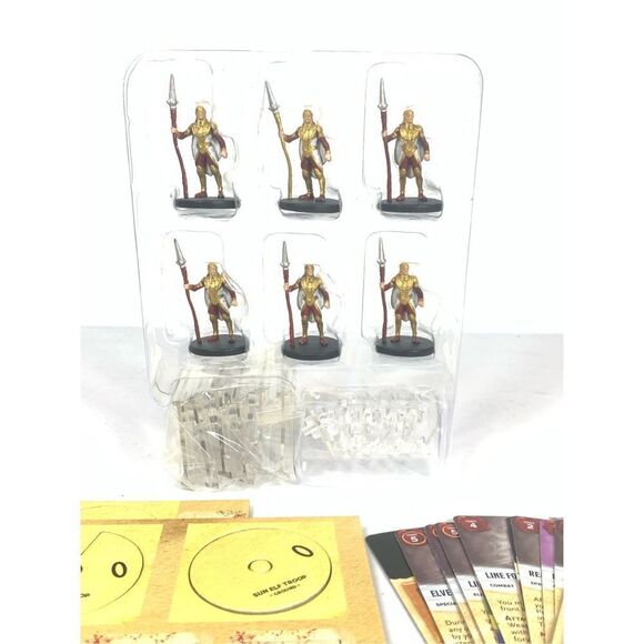 Dungeon & Dragon D&D Attack Wing Sun Elf Troop Expansion Pack Wizkids - Picture 4 of 6